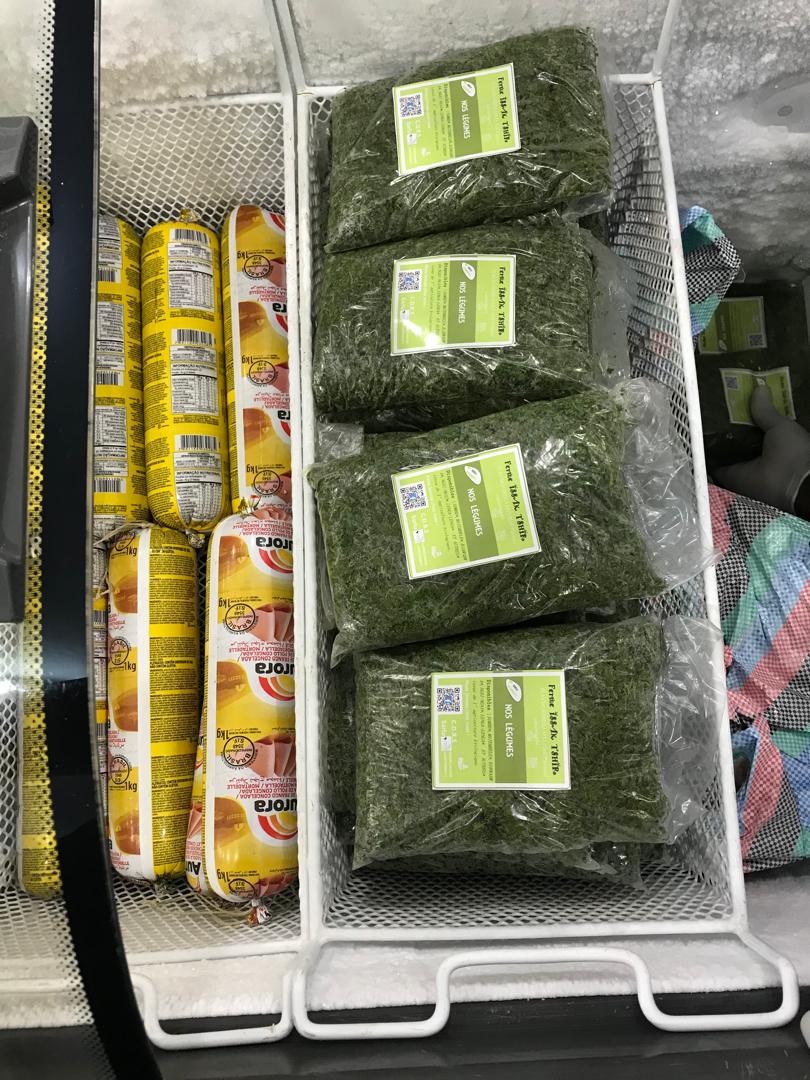 Nos légumes surgelés en rayon